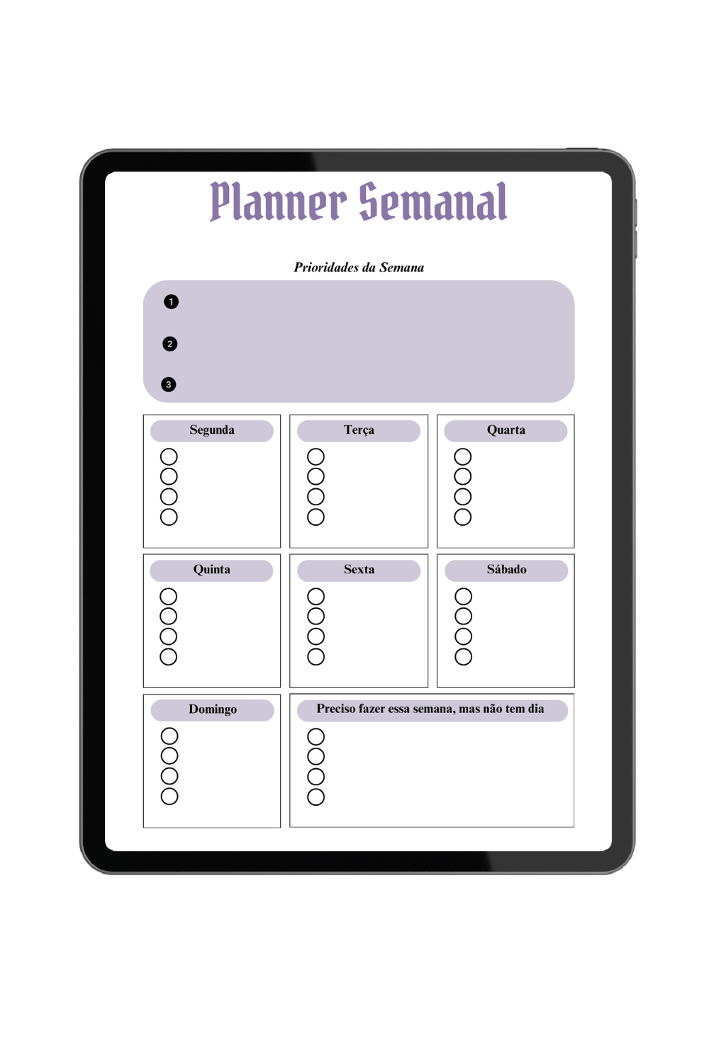 Planner do Caos